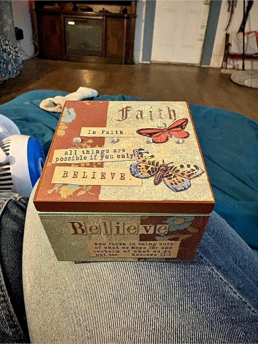 Believe music box Butterfly Decorative Box